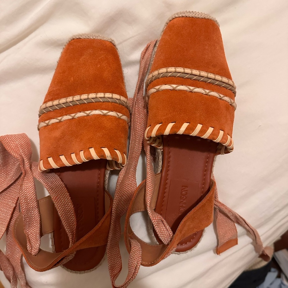Ulla Johnson Concha Terracotta Espadrille Flats
